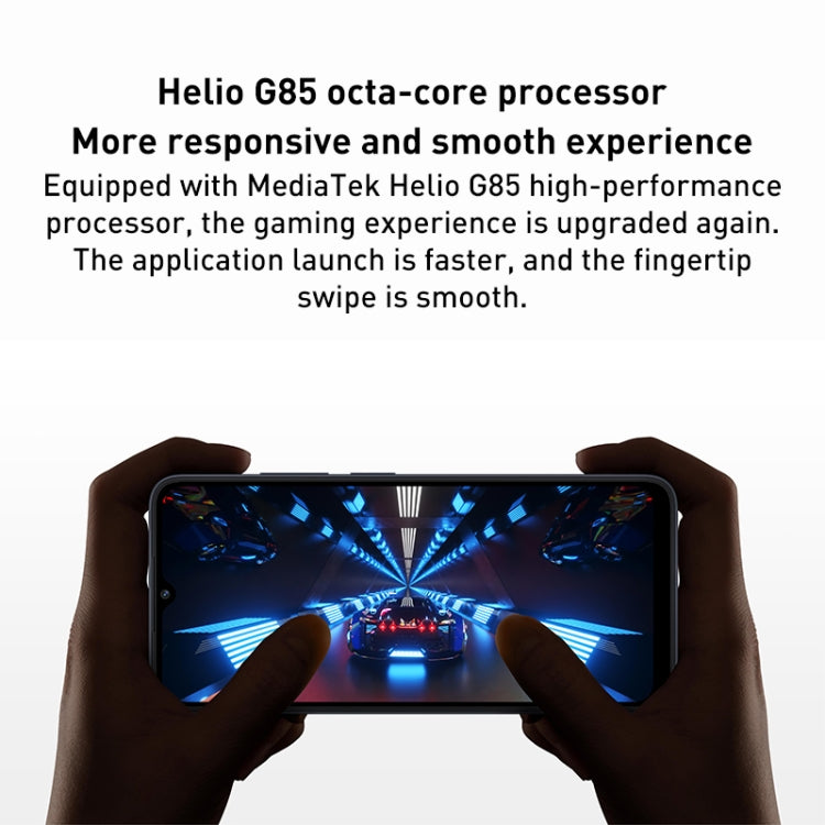 5000-mAh-Akku, Gesichtserkennung und Fingerabdrucksensor, 6,71 Zoll MIUI 13, MediaTek Helio G85 Octa-Core-Prozessor mit bis zu 2,0 GHz, Netzwerk: 4G, Dual-SIM, Google Play wird nicht unterstützt, 4 GB RAM + 128 GB Speicher