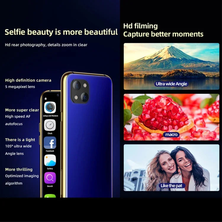 Infrarot-Gesichtserkennung, 3,46 Zoll, Android 6.0, MTK6737 Quad-Core-Prozessor (bis zu 1,1 GHz), Bluetooth, WLAN, FM-Radio, 4G-Netzwerk, GPS, Dual-SIM, 3 GB RAM + 64 GB Speicher