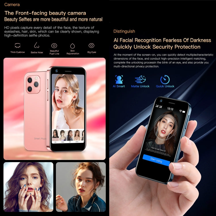 3,0-Zoll-Display, Android 10.0, MTK6750 Octa-Core-Prozessor, Bluetooth, WLAN, OTG, 4G-Netzwerk, Dual-SIM, Google Play-Unterstützung, 2 GB + 16 GB Speicher