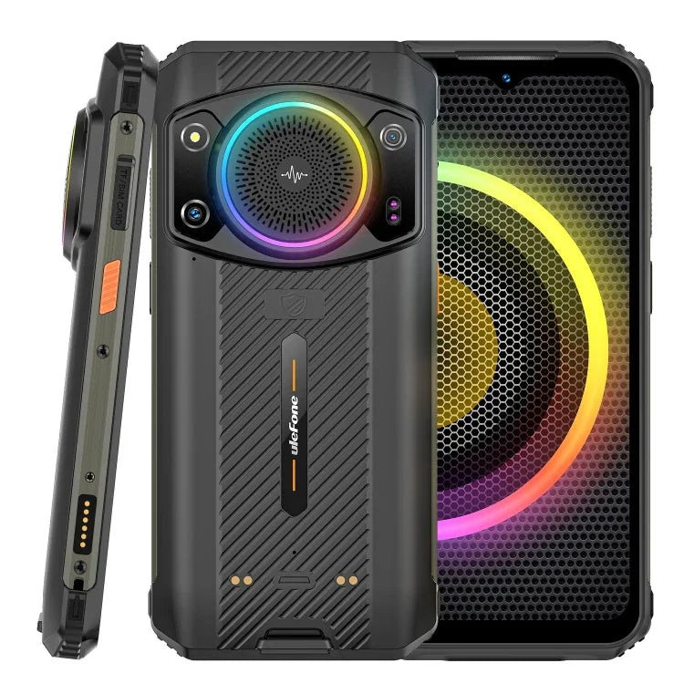 Duale Rückkameras, IP68/IP69K wasserdicht, staubdicht und stoßfest, Gesichtserkennung und Fingerabdrucksensor, 6,58 Zoll Android 13, MediaTek Helio G99 Octa-Core bis zu 2,2 GHz, Netzwerk: 4G, OTG, NFC, globale Version mit Google Play, Armor 21