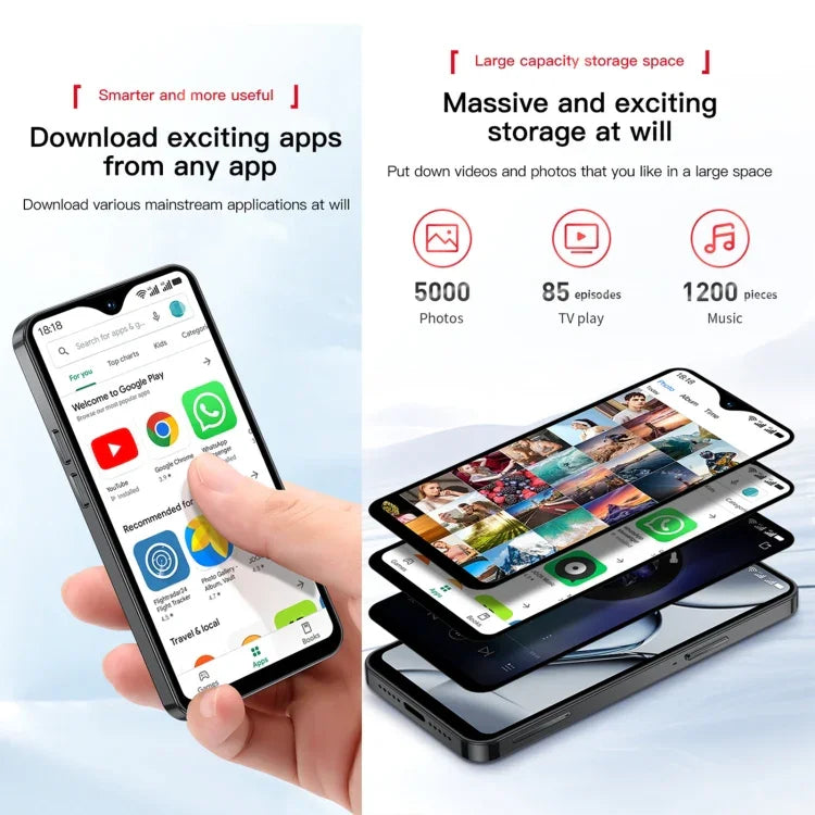SOYES XS18 Pro Max, 2 GB + 16 GB, Gesichtserkennung, 4,3 Zoll, Android 8.1, MTK6737A Quad-Core-Prozessor, Netzwerk: 4G, OTG, Dual-SIM, XS18 Pro Max