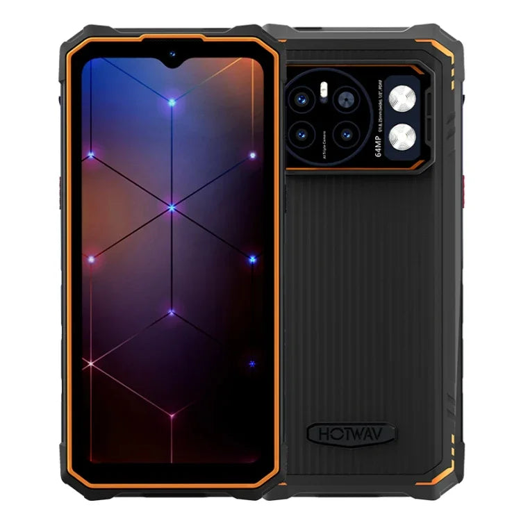 HOTWAV CYBER 13, robustes Smartphone (IP68/IP69K), 8 GB + 128 GB, 10800 mAh Akku, 6,6 Zoll Display, Android 14.0, Unisoc T606 Octa-Core-Prozessor, Netzwerk: 4G, NFC, OTG