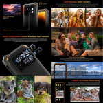 HOTWAV CYBER 13, robustes Smartphone (IP68/IP69K), 8 GB + 128 GB, 10800 mAh Akku, 6,6 Zoll Display, Android 14.0, Unisoc T606 Octa-Core-Prozessor, Netzwerk: 4G, NFC, OTG
