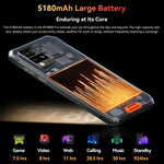 Blackview BV4800 Pro, 4 GB + 128 GB, IP68/IP69K/MIL-STD-810H, 6,56 Zoll Android 14 Unisoc T606 Octa Core, Netzwerk: 4G, OTG