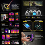 Ulefone Armor Mini 20T Pro, Wärmebildkamera, 8 GB + 256 GB, robustes Smartphone (IP68/IP69K), 4,7-Zoll-Display, Android 14, MediaTek Dimensity 6300 5G Octa-Core-Prozessor, Netzwerk: 5G, NFC, OTG, Armor Mini 20T Pro