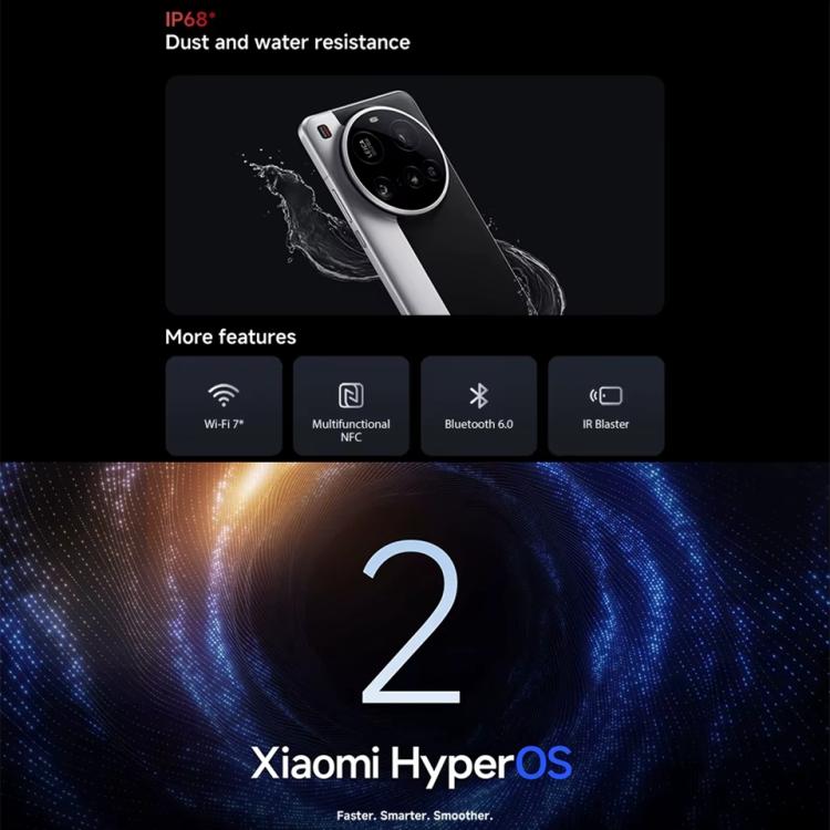 Xiaomi 15 Ultra Global, 16GB+512GB, 3D Ultraschall-Fingerabdruck, 200MP Kamera, 6,73 Zoll Xiaomi HyperOS 2 Snapdragon 8 Elite Octa Core 3nm, NFC, Netzwerk: 5G, Xiaomi 15 Ultra Global, 16GB+512GB (Silber), Xiaomi 15 Ultra Global, 16GB+512GB (Schwarz)