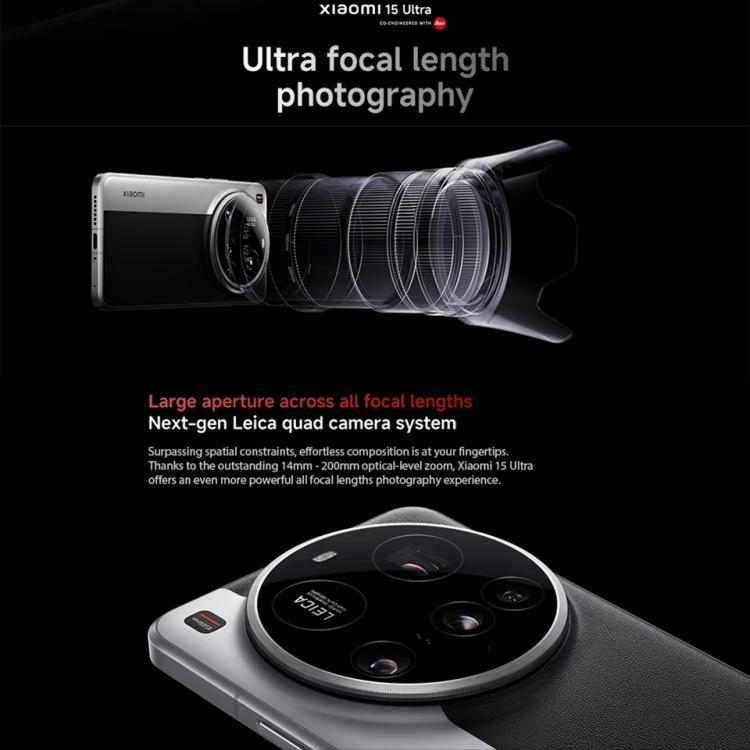 Xiaomi 15 Ultra Global, 16GB+512GB, 3D Ultraschall-Fingerabdruck, 200MP Kamera, 6,73 Zoll Xiaomi HyperOS 2 Snapdragon 8 Elite Octa Core 3nm, NFC, Netzwerk: 5G, Xiaomi 15 Ultra Global, 16GB+512GB (Silber), Xiaomi 15 Ultra Global, 16GB+512GB (Schwarz)