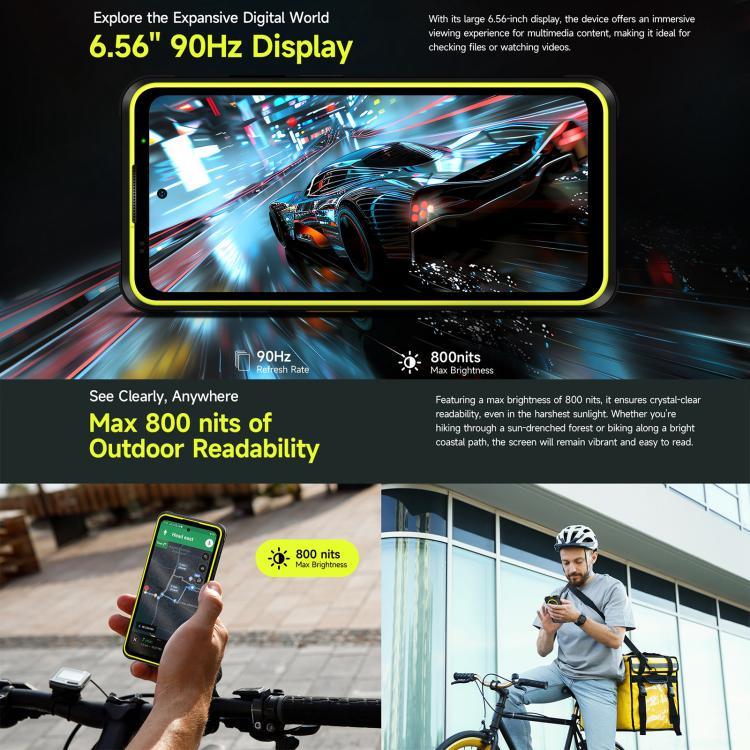 Ulefone Armor X31, 6 GB + 128 GB, Nachtsicht, robustes Smartphone (IP68/IP69K), 6,56 Zoll, Android 14, MediaTek Helio G91 Octa-Core-Prozessor, Netzwerk: 4G, NFC, OTG, Armor X31