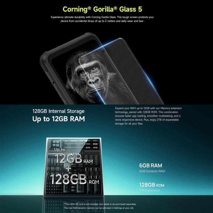 Ulefone Armor X31, 6 GB + 128 GB, Nachtsicht, robustes Smartphone (IP68/IP69K), 6,56 Zoll, Android 14, MediaTek Helio G91 Octa-Core-Prozessor, Netzwerk: 4G, NFC, OTG, Armor X31