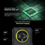 Ulefone Armor X31, 6 GB + 128 GB, Nachtsicht, robustes Smartphone (IP68/IP69K), 6,56 Zoll, Android 14, MediaTek Helio G91 Octa-Core-Prozessor, Netzwerk: 4G, NFC, OTG, Armor X31