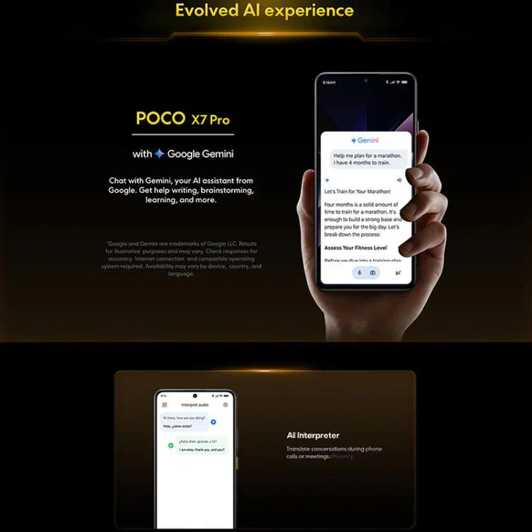 Xiaomi POCO X7 Pro 5G Global, 12 GB + 256 GB, Fingerabdrucksensor im Display, 6,67 Zoll Xiaomi HyperOS 2, MediaTek Dimensity 8400-Ultra Octa-Core-Prozessor, NFC, Netzwerk: 5G, 12 GB + 256 GB