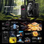Ulefone Armor X32 Pro 5G, 8 GB + 256 GB, Nachtsicht, robustes Smartphone (IP68/IP69K), 5,65 Zoll, Android 14, MediaTek Dimensity 6300 Octa-Core-Prozessor, Netzwerk: 5G, NFC, OTG, Armor X32 Pro 5G