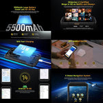 Ulefone Armor X32 Pro 5G, 8 GB + 256 GB, Nachtsicht, robustes Smartphone (IP68/IP69K), 5,65 Zoll, Android 14, MediaTek Dimensity 6300 Octa-Core-Prozessor, Netzwerk: 5G, NFC, OTG, Armor X32 Pro 5G