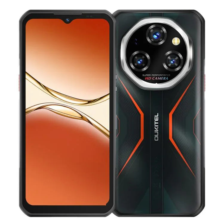 Oukitel WP55 Pro 5G Rugged Phone, 16 GB + 512 GB, 108-MP-Kamera, Fingerabdrucksensor, 6,6 Zoll, Android 15, MediaTek Dimensity 7025 Octa-Core-Prozessor, NFC, OTG, Netzwerk: 5G, WP55 Pro