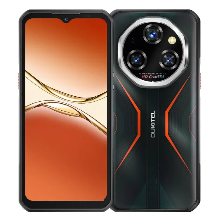 Oukitel WP55 5G Rugged Phone, 12 GB + 256 GB, 108-MP-Kamera, Fingerabdrucksensor, 6,6 Zoll MediaTek Dimensity 7025 Octa-Core-Prozessor, NFC, OTG, Netzwerk: 5G, WP55