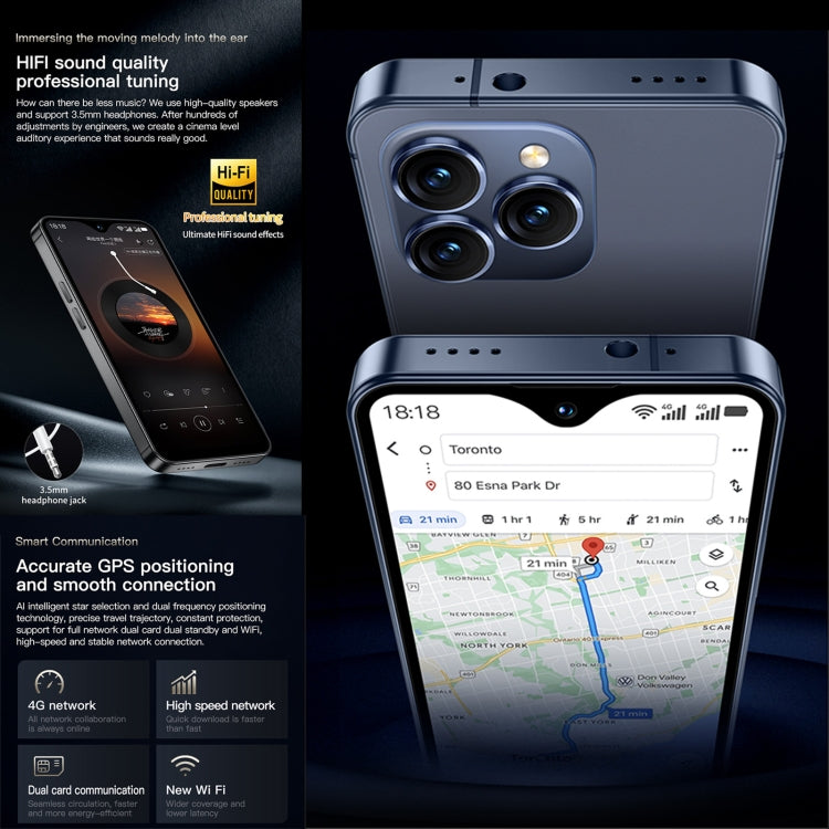 SOYES F9 Max, 4 GB + 64 GB, 4,3 Zoll, Android 12, MTK6762 Octa-Core-Prozessor, Netzwerk: 4G, OTG, Dual-SIM, 4 GB + 64 GB