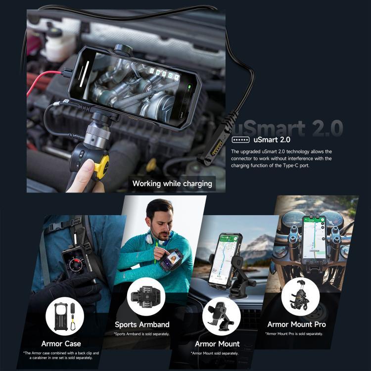 Ulefone Armor 28 Pro – Robustes Smartphone, 16 GB + 512 GB, Nachtsichtfunktion, 10600 mAh Akku, 6,67 Zoll + 1,04 Zoll Display, Android 15, MediaTek Dimensity 7300 Octa-Core-Prozessor, 5G, NFC