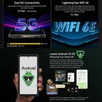 Ulefone Armor 28 Pro – Robustes Smartphone, 16 GB + 512 GB, Nachtsichtfunktion, 10600 mAh Akku, 6,67 Zoll + 1,04 Zoll Display, Android 15, MediaTek Dimensity 7300 Octa-Core-Prozessor, 5G, NFC