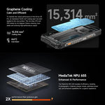 Ulefone Armor 28 Pro – Robustes Smartphone, 16 GB + 512 GB, Nachtsichtfunktion, 10600 mAh Akku, 6,67 Zoll + 1,04 Zoll Display, Android 15, MediaTek Dimensity 7300 Octa-Core-Prozessor, 5G, NFC