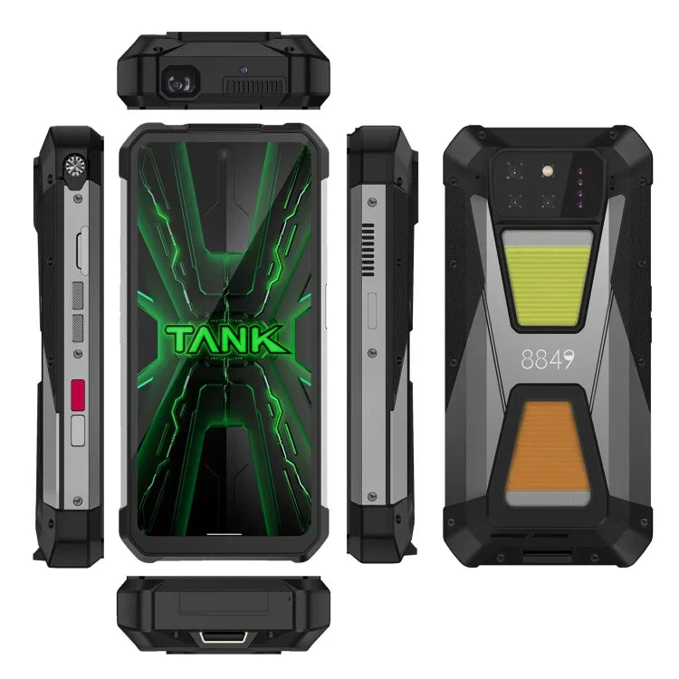 Unihertz 8849 Tank 3S Robustes Smartphone mit Nachtsichtprojektor, 12 GB + 256 GB, 6,79 Zoll, Android 14, Dimensity 8200 Octa-Core-Prozessor, Netzwerk: 5G, Tank 3S 12 GB + 256 GB