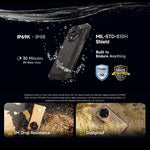 Ulefone Armor X16, 6 GB + 128 GB, Nachtsicht, robustes Smartphone (IP68/IP69K), 6,56 Zoll, Android 15, MediaTek Helio G91 Octa-Core-Prozessor, Netzwerk: 4G, NFC, OTG