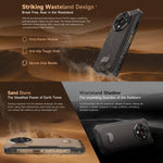Ulefone Armor X16 Pro, 5 GB + 256 GB, Nachtsicht, robustes Smartphone (IP68/IP69K), 6,56 Zoll, Android 15, MediaTek Dimensity 6300 Octa-Core-Prozessor, Netzwerk: 5G, NFC, OTG; Armor X16 Pro, 8 GB + 256 GB