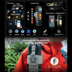 Ulefone Armor 33 Rugged Phone, 12 GB + 512 GB, 6,95 Zoll, Android 15, MediaTek Helio G100 Octa-Core, Netzwerk: 4G, OTG, NFC, LED-Beleuchtung, Armor 33