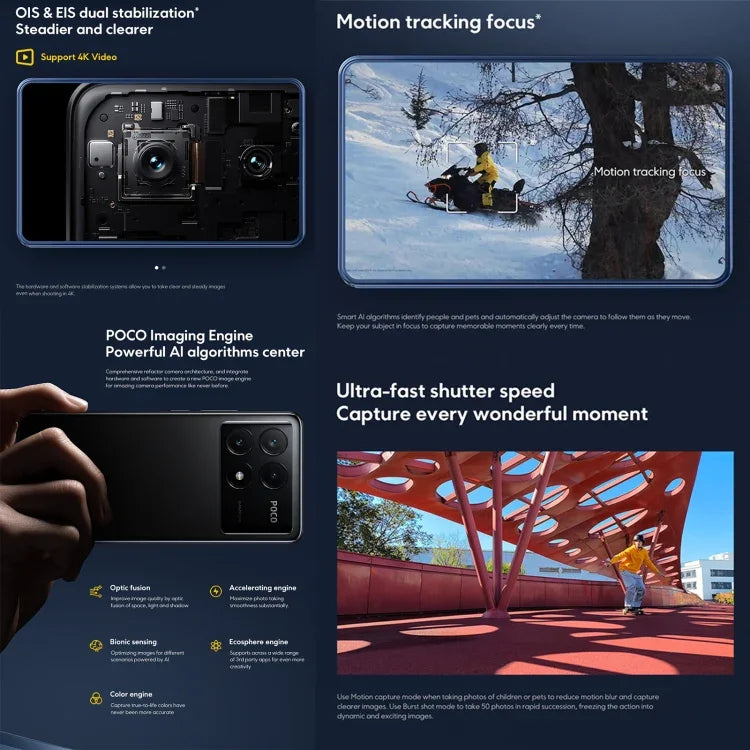 Xiaomi POCO X6 Pro Global, 12 GB + 512 GB, Fingerabdrucksensor im Display, 6,67 Zoll Xiaomi HyperOS, MediaTek Dimensity 8300-Ultra Octa-Core-Prozessor mit 3,35 GHz, NFC, Netzwerk: 5G