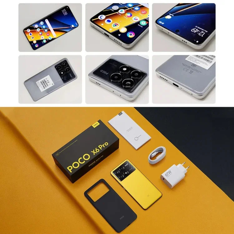 Xiaomi POCO X6 Pro Global, 12 GB + 512 GB, Fingerabdrucksensor im Display, 6,67 Zoll Xiaomi HyperOS, MediaTek Dimensity 8300-Ultra Octa-Core-Prozessor mit 3,35 GHz, NFC, Netzwerk: 5G