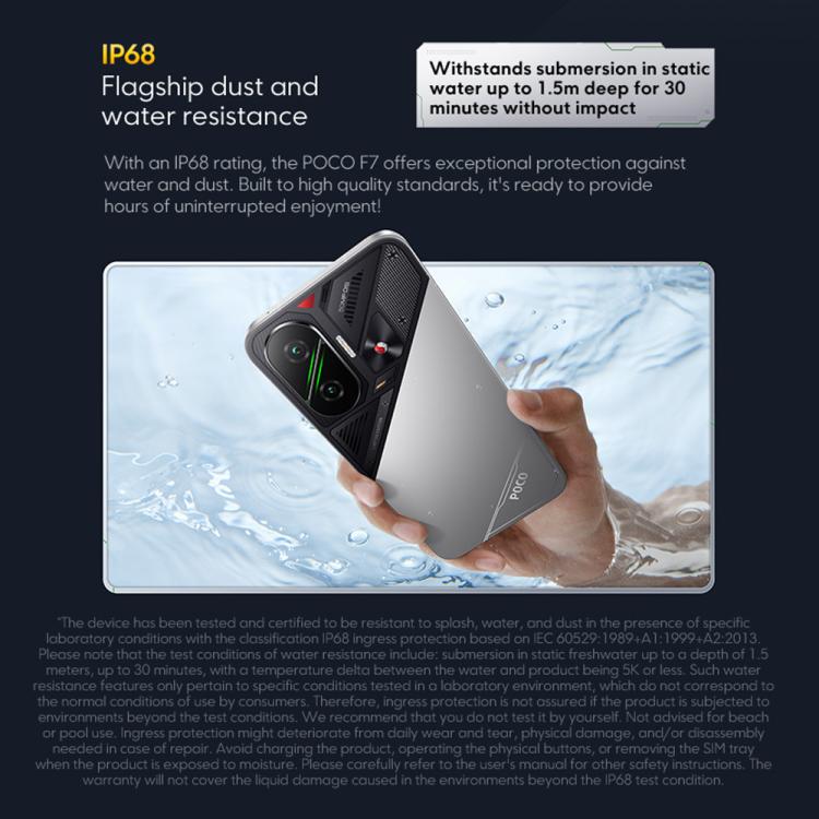 Xiaomi POCO F7 Global, 12GB+256GB, Fingerabdruck im Bildschirm, 6,83 Zoll Xiaomi HyperOS 2 Snapdragon 8s Gen 4 Octa Core, NFC, Netzwerk: 5G, 12GB+256GB
