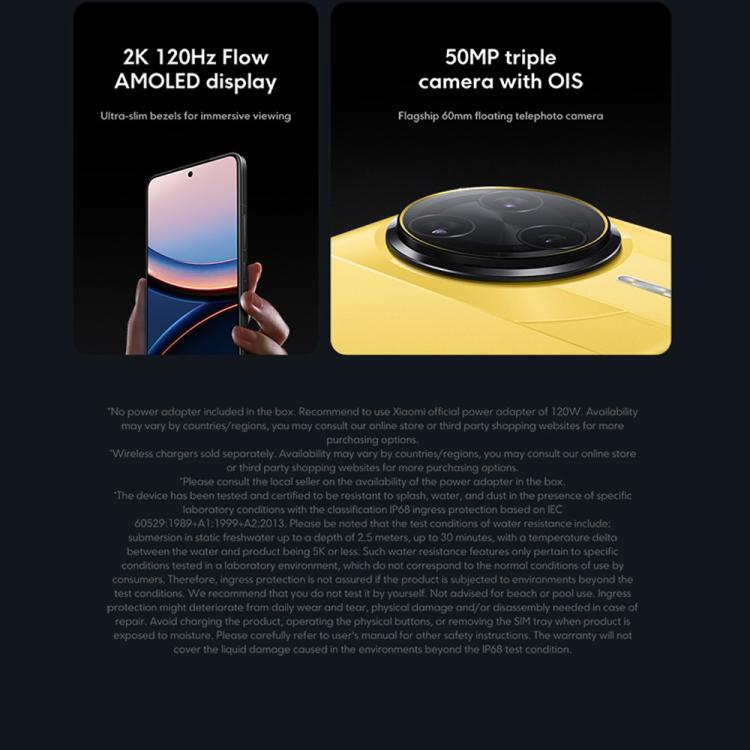 Xiaomi POCO F7 Ultra Global, 12GB+256GB, Fingerabdruck im Bildschirm, 6,67 Zoll Xiaomi HyperOS 2 Snapdragon 8 Elite Octa Core, NFC, Netzwerk: 5G, 12GB+256GB