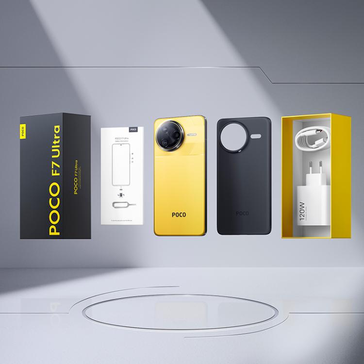 Xiaomi POCO F7 Ultra Global, 12GB+256GB, Fingerabdruck im Bildschirm, 6,67 Zoll Xiaomi HyperOS 2 Snapdragon 8 Elite Octa Core, NFC, Netzwerk: 5G, 12GB+256GB