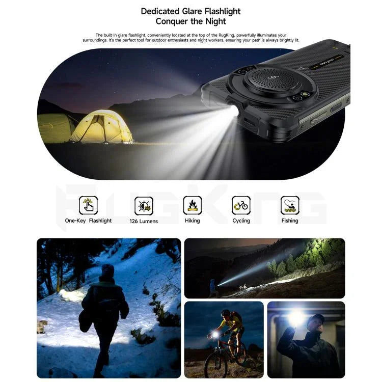 Ulefone RugKing, 8GB+256GB, IP68/IP69K Outdoor-Smartphone, 5,99 Zoll Android 15 Unisoc T7255 Octa Core, Netzwerk: 4G, NFC, OTG, RugKing, 8GB+256GB