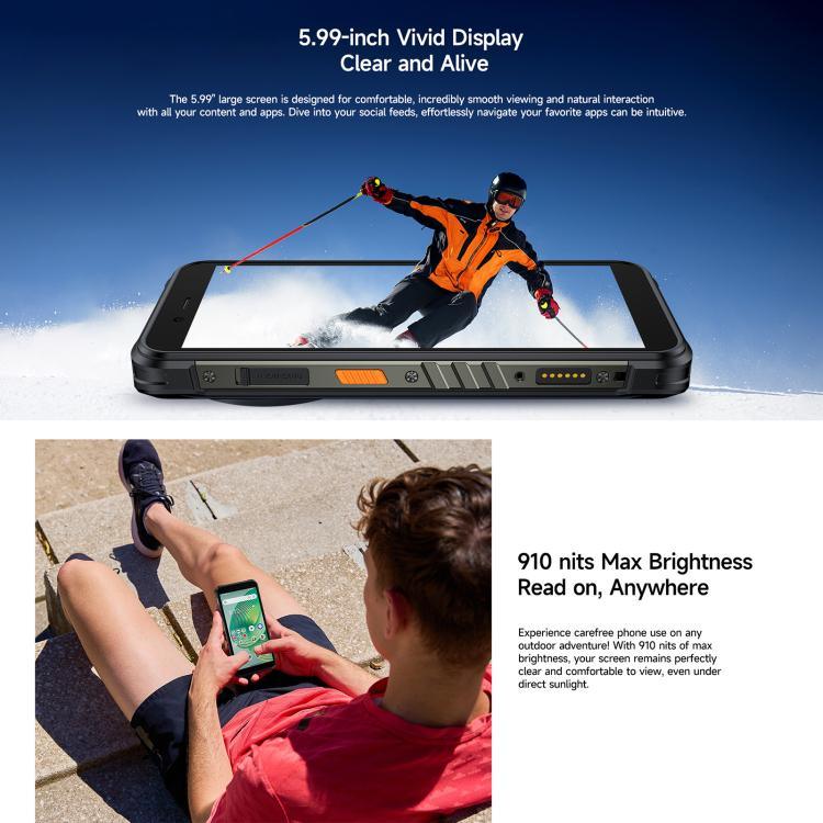 Ulefone RugKing, 8GB+256GB, IP68/IP69K Outdoor-Smartphone, 5,99 Zoll Android 15 Unisoc T7255 Octa Core, Netzwerk: 4G, NFC, OTG, RugKing, 8GB+256GB