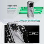 Oukitel WP62 Rugged Phone, 16 GB + 512 GB, 108-MP-Kamera, Fingerabdrucksensor, 6,6 Zoll, Android 15, MediaTek Dimensity 7025 Octa-Core-Prozessor, NFC, OTG, 5G-Netzwerk