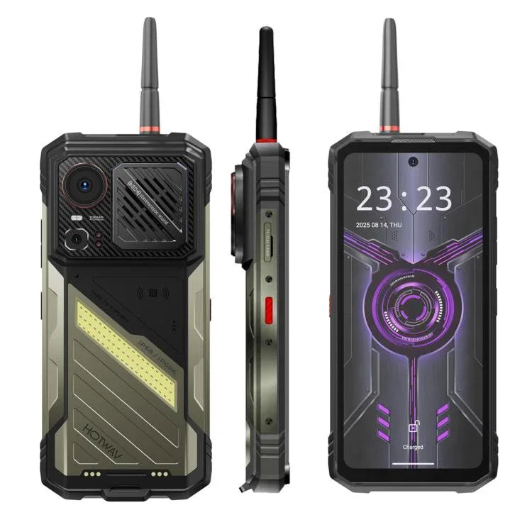HOTWAV Hyper 8 Ultra – Robustes Walkie-Talkie-Handy, 12 GB + 512 GB, 6,8 Zoll, Android 15, MediaTek MT8791 Dimensity 7050 Octa-Core-Prozessor, Netzwerk: 5G, OTG, NFC, Hyper 8 Ultra