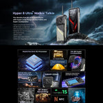 HOTWAV Hyper 8 Ultra – Robustes Walkie-Talkie-Handy, 12 GB + 512 GB, 6,8 Zoll, Android 15, MediaTek MT8791 Dimensity 7050 Octa-Core-Prozessor, Netzwerk: 5G, OTG, NFC, Hyper 8 Ultra