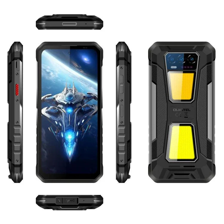 Oukitel WP58 Pro Rugged-Smartphone, 8 GB + 512 GB, seitlicher Fingerabdrucksensor, 6,7 Zoll, Android 15, UMS9621S Octa-Core-Prozessor, NFC, OTG, 5G-Netzwerk