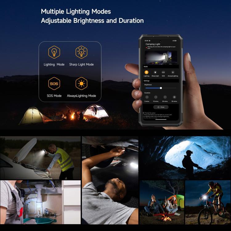 Ulefone Armor 34 Pro+ Projektor, 16 GB + 512 GB, Nachtsicht, robustes Smartphone (IP68/IP69K), 6,95 Zoll, Android 15, MediaTek Dimensity 7400X Octa-Core-Prozessor, Netzwerk: 5G, NFC, OTG, Armor 34 Pro+