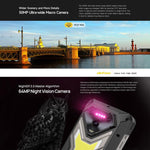 Ulefone Armor 34 Pro+ Projektor, 16 GB + 512 GB, Nachtsicht, robustes Smartphone (IP68/IP69K), 6,95 Zoll, Android 15, MediaTek Dimensity 7400X Octa-Core-Prozessor, Netzwerk: 5G, NFC, OTG, Armor 34 Pro+