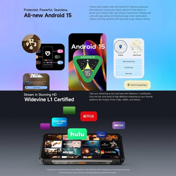 Ulefone Armor 34 Pro+ Projektor, 16 GB + 512 GB, Nachtsicht, robustes Smartphone (IP68/IP69K), 6,95 Zoll, Android 15, MediaTek Dimensity 7400X Octa-Core-Prozessor, Netzwerk: 5G, NFC, OTG, Armor 34 Pro+