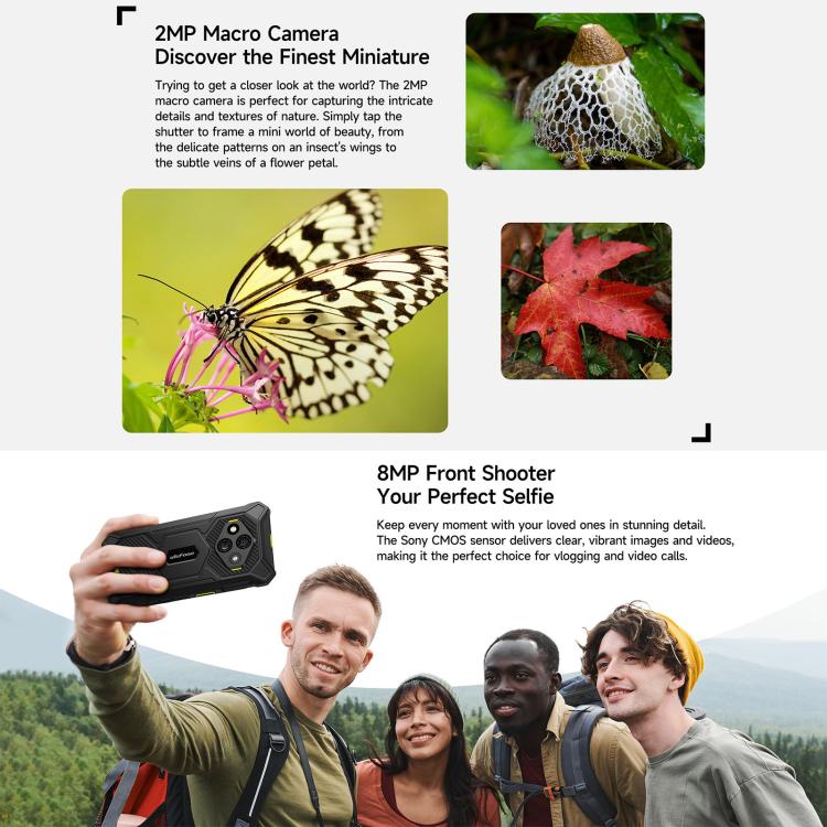 Ulefone RugKing 3 Pro, 8GB+128GB, IP68/IP69K Robust Telefon, 6,56 Zoll Android 15 Unisoc T7250 Octa Core, Netzwerk: 4G, NFC, OTG, RugKing 3 Pro, RugKing 3 Pro, 8GB+128GB