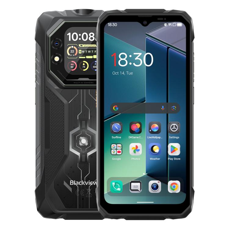 Blackview ROCK 1 Rugged Phone, 8GB+256GB, 6.56 inch Android 16 MT6769V/CB Helio G81 Octa Core, Network: 4G, OTG, NFC, ROCK 1 6GB+256GB