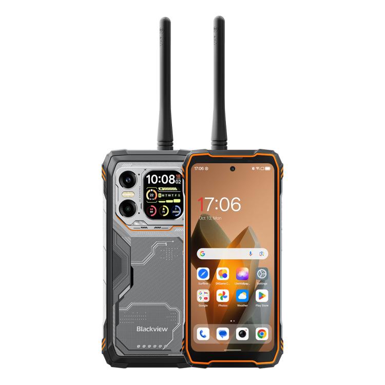 Blackview XPLORE 1 Walkie Talkie Robust Telefon, 12GB+256GB, 6,78 Zoll Android 15 Dimensity 7050 MT8791V/HZA Octa Core, Netzwerk: 5G, OTG, NFC, XPLORE 1 Walkie Talkie 12GB+256GB
