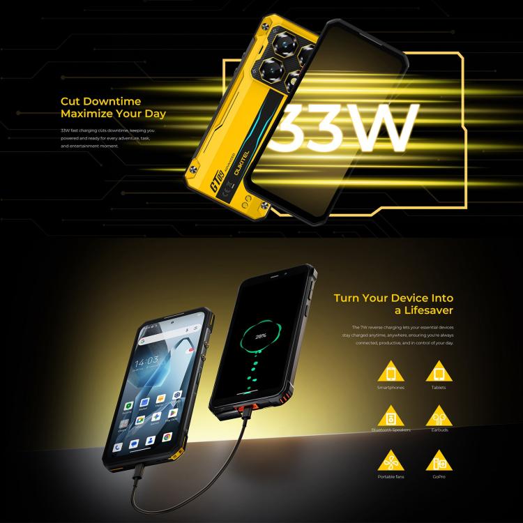Oukitel WP60 Robust Telefon, 12GB+512GB, Nachtsicht, 108MP Kamera, Seitlicher Fingerabdruck, 7,2 Zoll Android 15 MediaTek Dimensity 7025 Octa Core, NFC, OTG, Netzwerk: 5G, 12GB+512GB