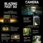 Blackview Oscal Pilot 5 5G Robust Telefon, 8GB+256GB, 6,67 Zoll Android 16 UMS9620 T8100 Octa Core, Netzwerk: 5G, OTG, NFC