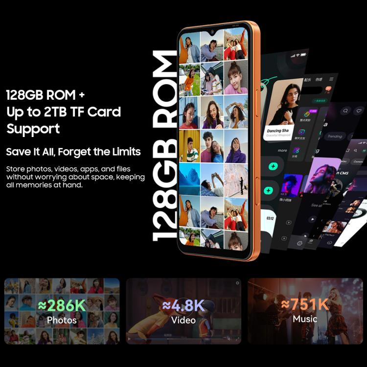 Blackview WAVE 7C, 4GB+128GB, 6,56 Zoll Android 16 Unisoc UMS312 Tiger T310 Quad Core, Netzwerk: 4G, OTG, 4GB+128GB