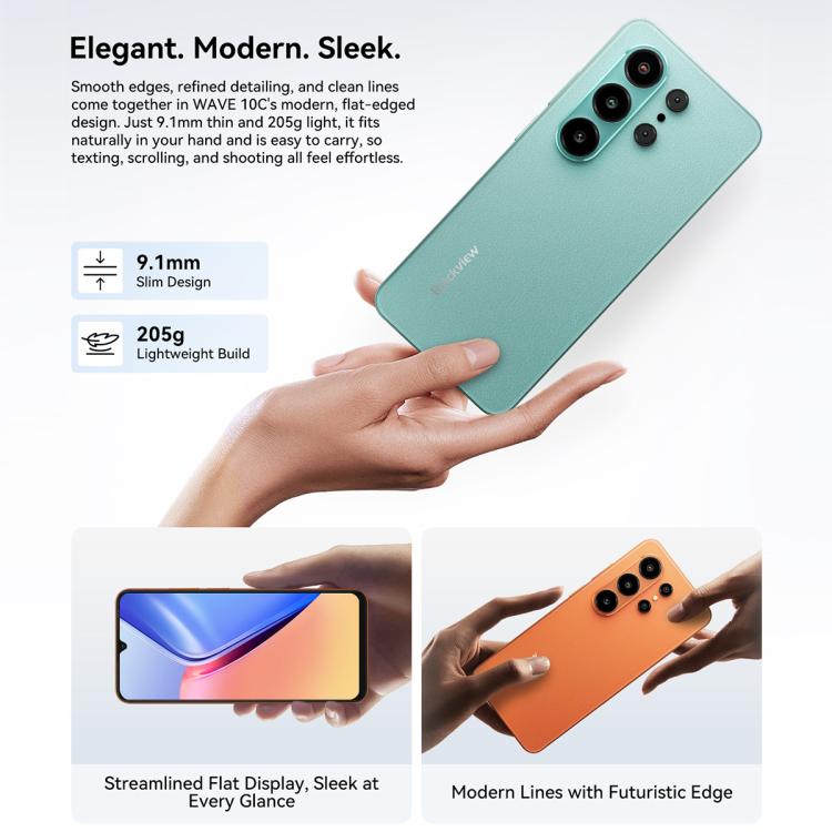 Blackview WAVE 10C, 4GB+128GB, 6,88 Zoll Android 16 Unisoc UMS312 / T310 Octa Core, Netzwerk: 4G, OTG, WAVE 10C, 4GB+128GB