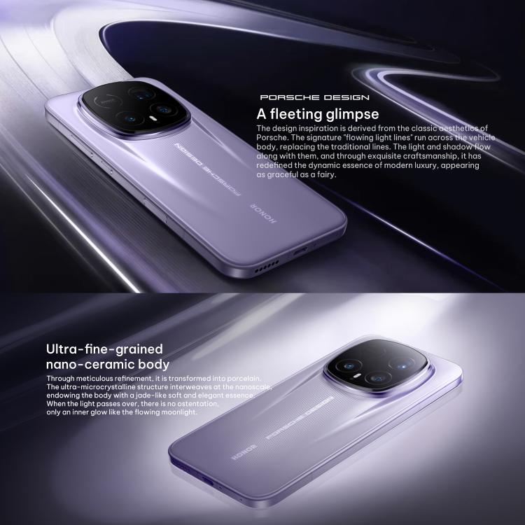 Honor Magic8 RSR Porsche Design, 16GB+512GB, 3D-Ultraschall-Fingerabdruck, 6,71 Zoll MagicOS 10.0 / Android 16 Snapdragon 8 Elite Gen 5 Octa Core, Netzwerk: 5G, NFC, OTG, 16GB+512GB