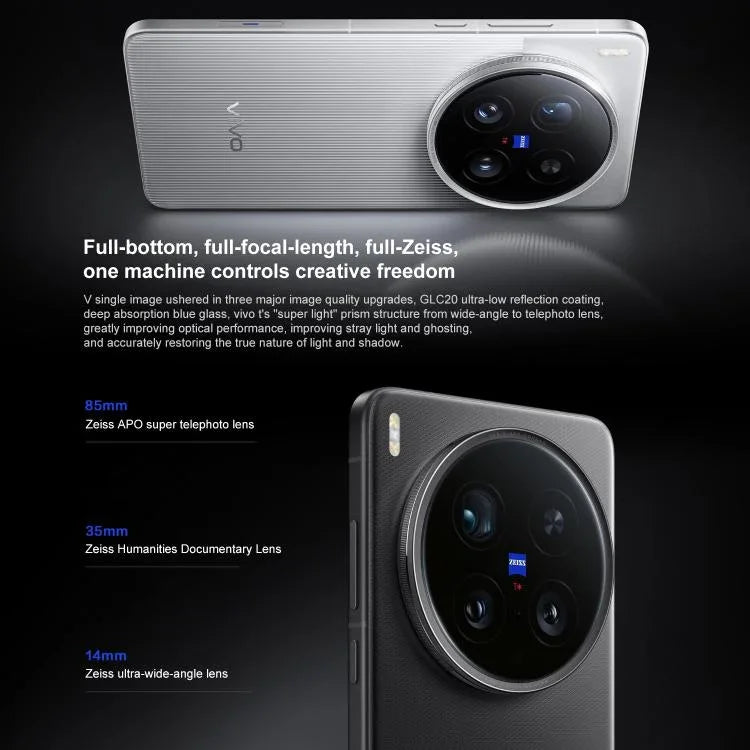vivo X200 Ultra, 12 GB + 256 GB, Gesichtserkennung / 3D-Ultraschall-Fingerabdrucksensor, 6,82 Zoll OriginOS 5 / Android 15, Snapdragon 8 Elite Octa-Core-Prozessor, OTG, NFC, 5G-Netzwerk, Google Play-Unterstützung, 12 GB + 256 GB